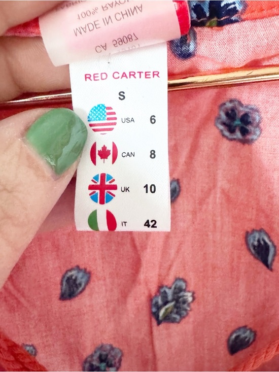 Red Carter Red Boho Tie-Front Tunic with Multicolor Mosaic Print - Picture 9 of 13